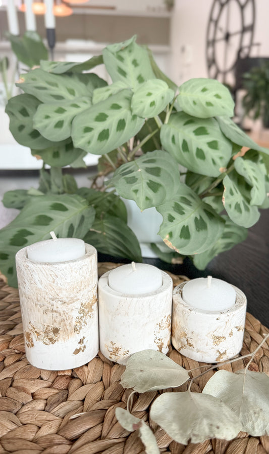 Earth & Stone Tea Light Trio